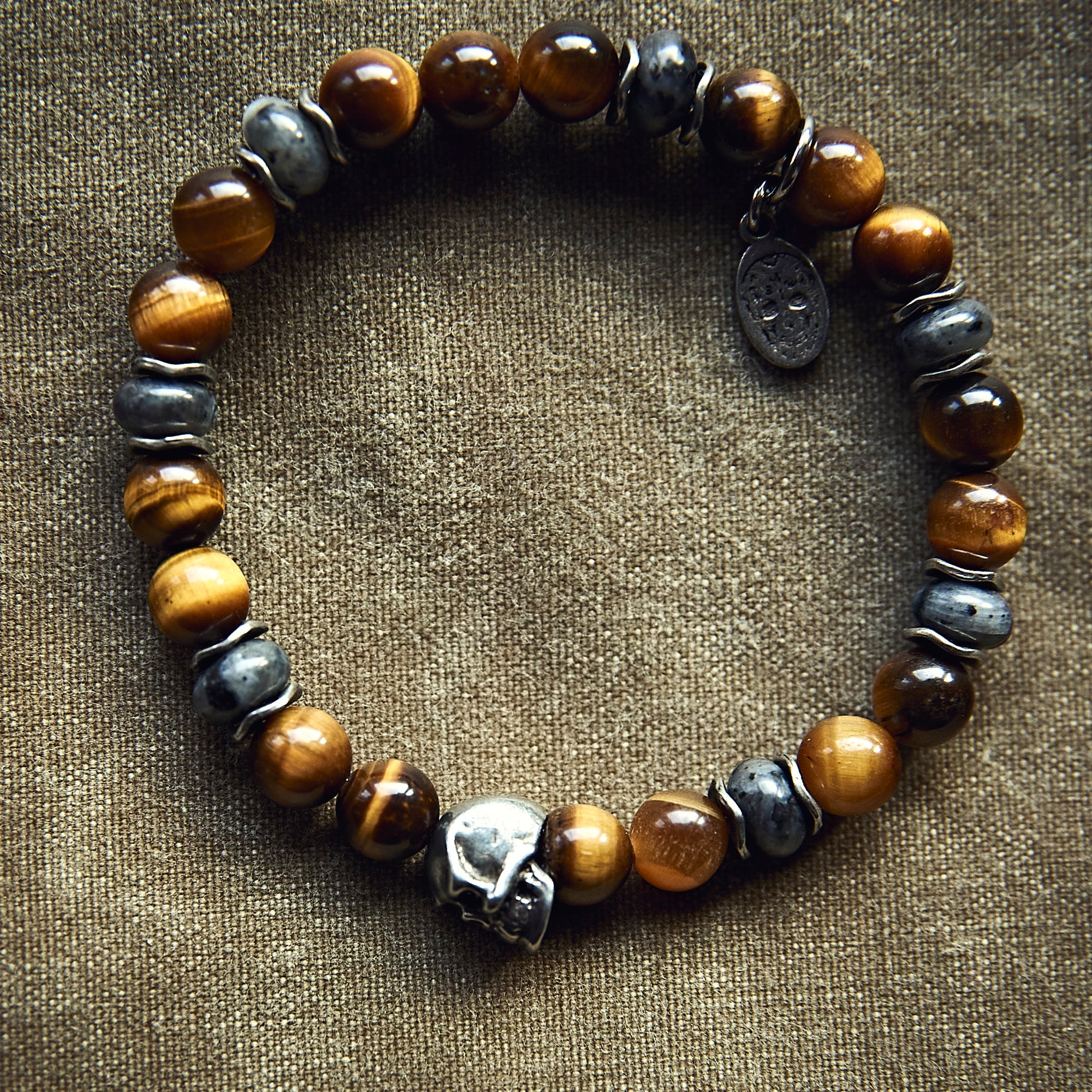 Armbånd - Bronzite bracelet - skull