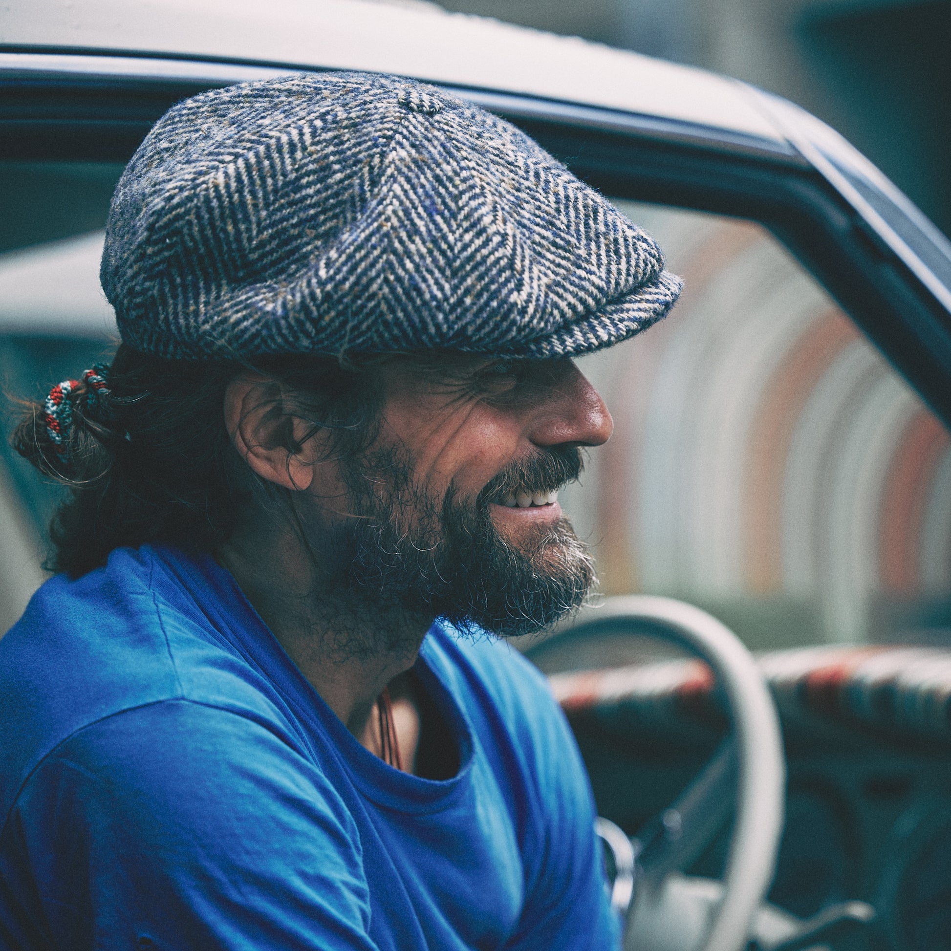Stetson - Hatteras Herringbone Wool - Blue