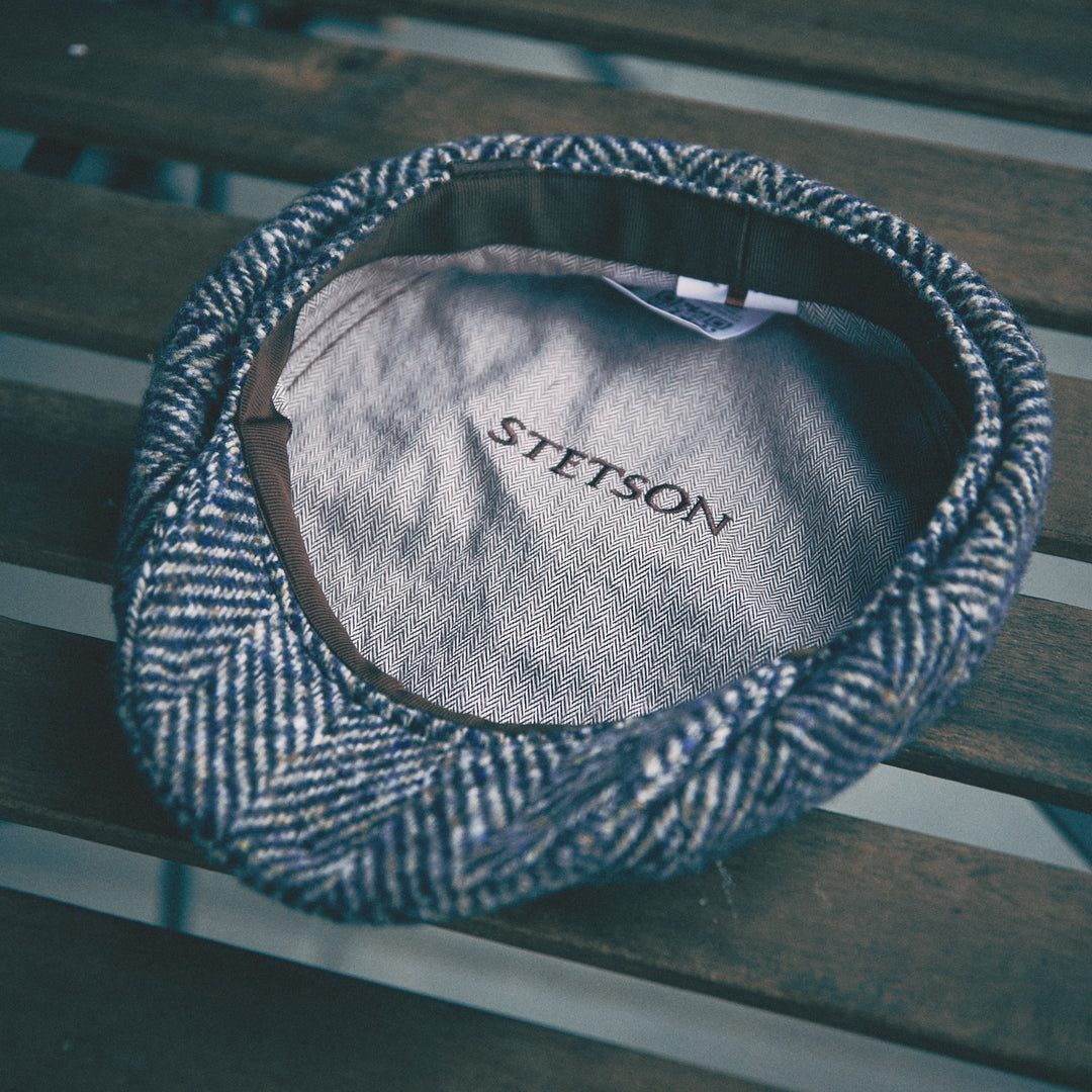 Stetson - Hatteras Herringbone Wool - Blue