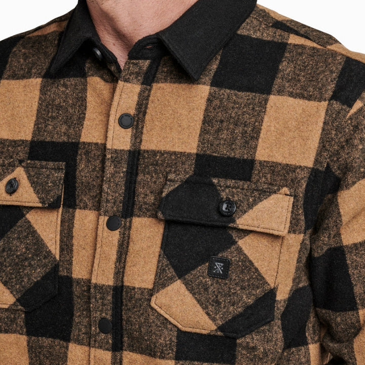 ROARK - Nordsman DARK KHAKI WOOL OVERSHIRT