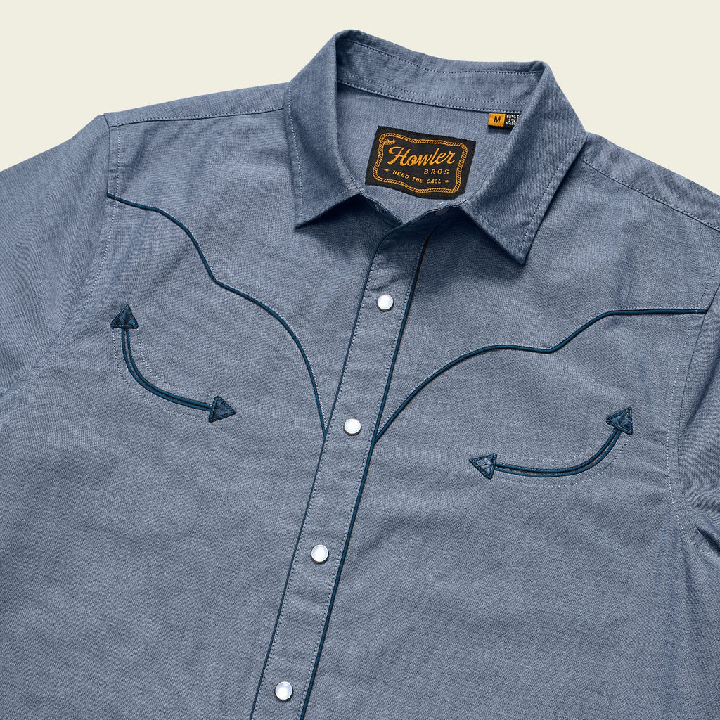 Howler Brothers - Broncbuster Snapshirt - Indigo