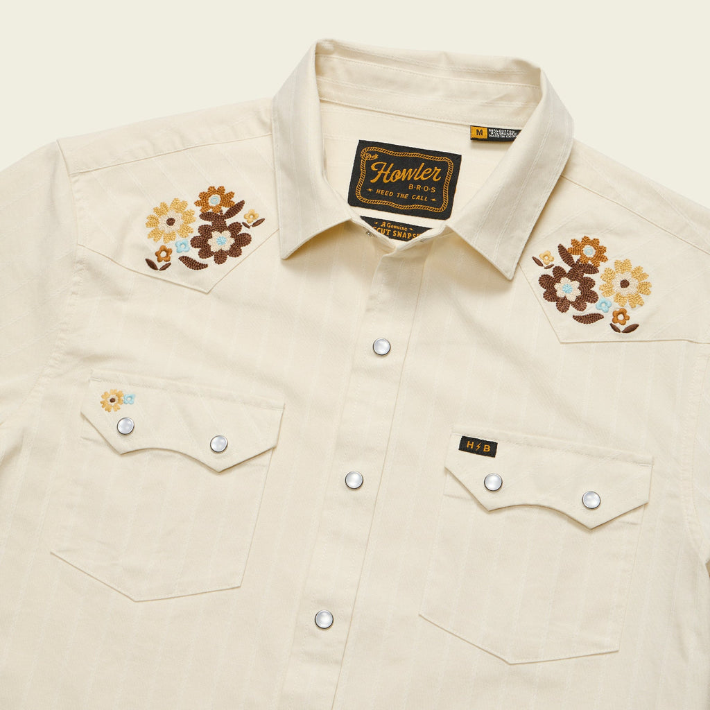 Howler Brothers - Crosscut Deluxe Shortsleeve Shirt - Flower Power