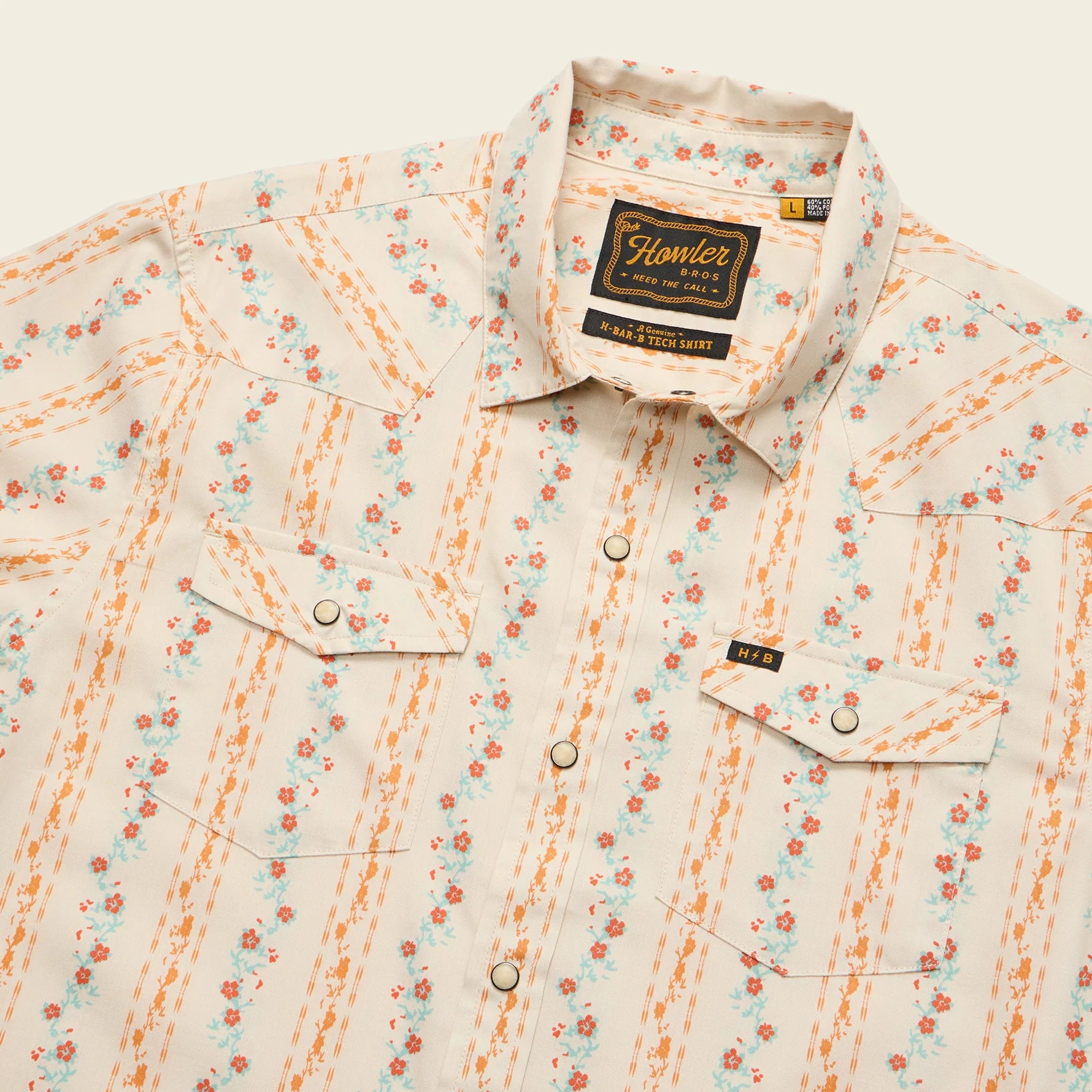 Howler Brothers - H Bar B Snapshirt - Riverbed Oxford