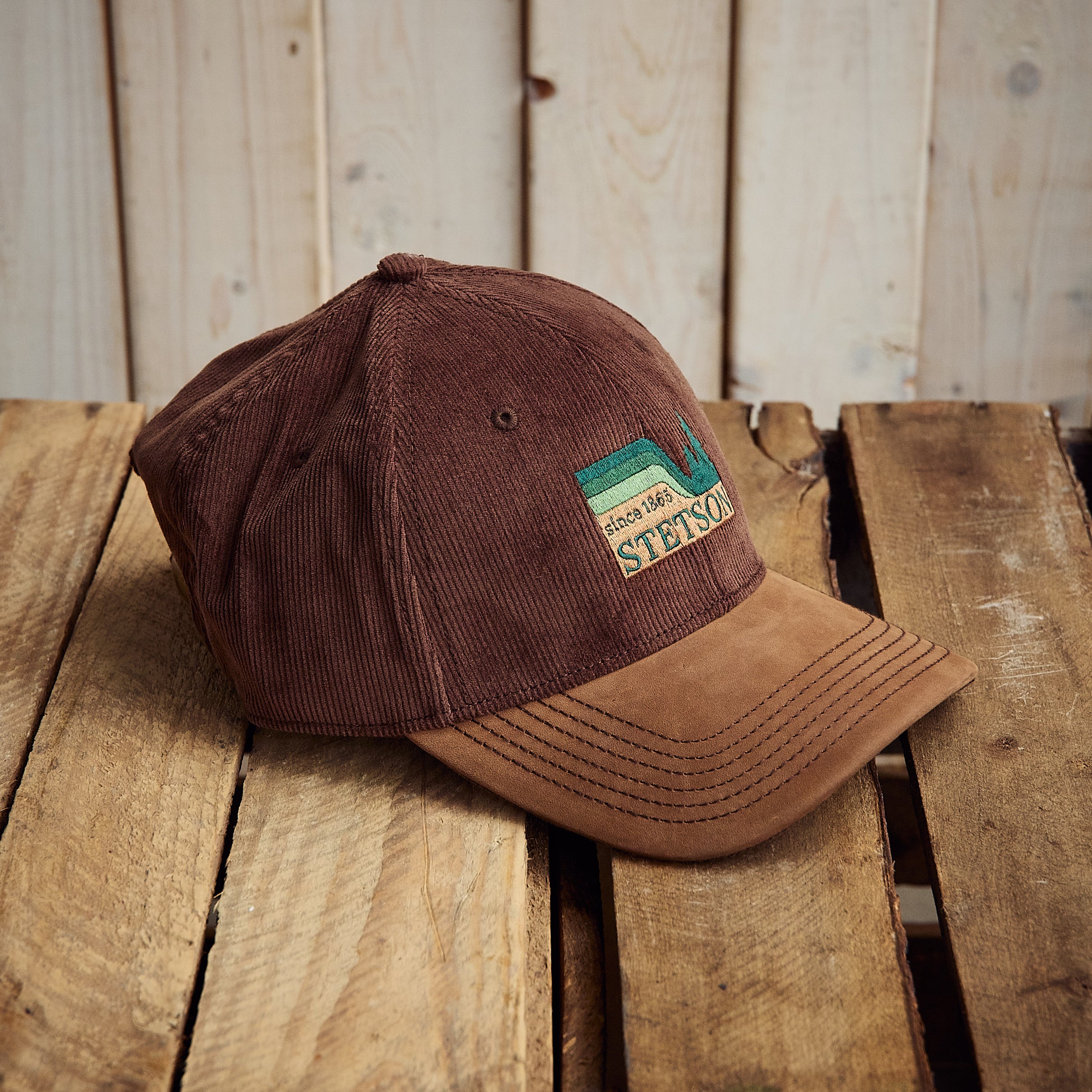 Stetson - Cap - Fløjl/læder