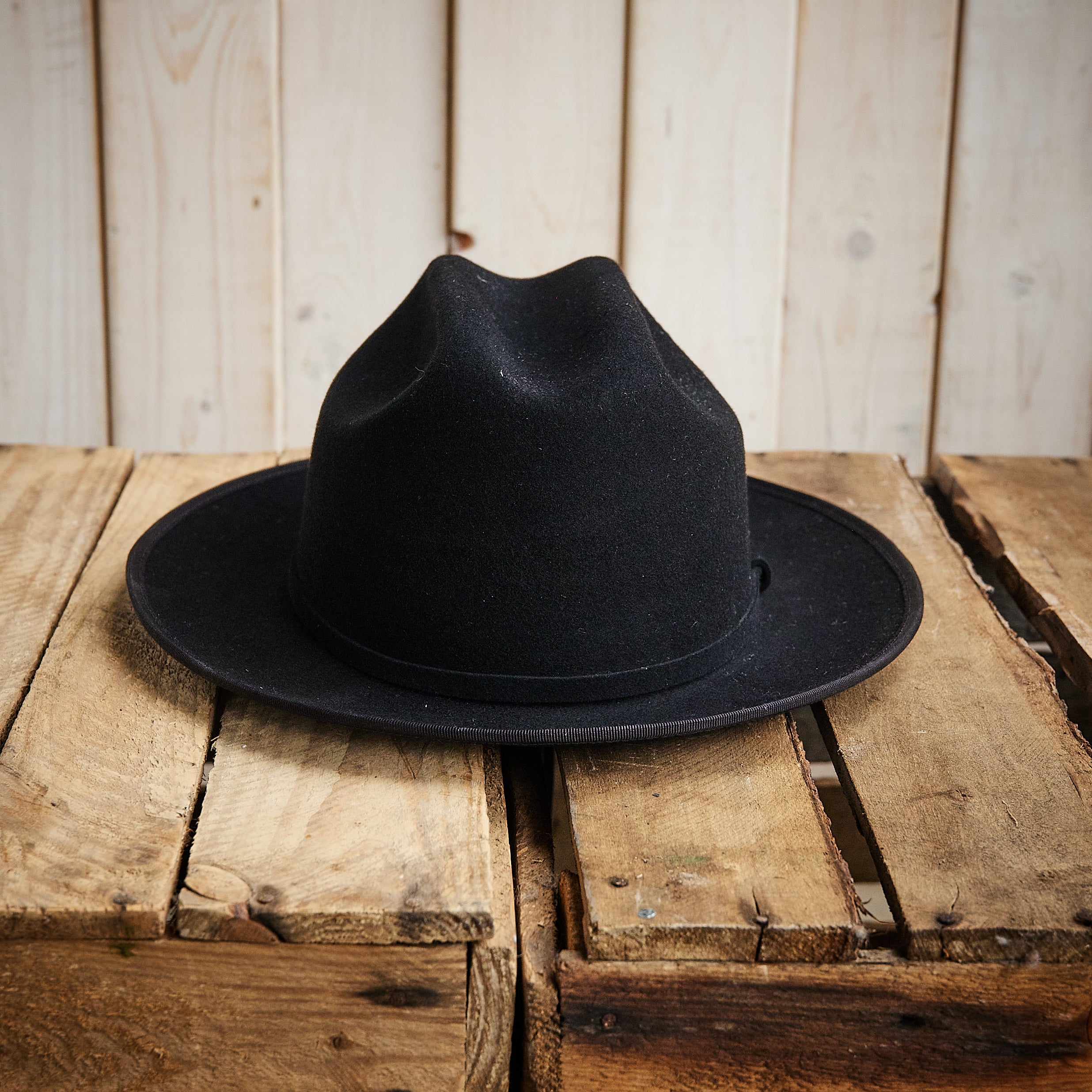 JJ Hats - The Jaxson Western Woolfelt - Black