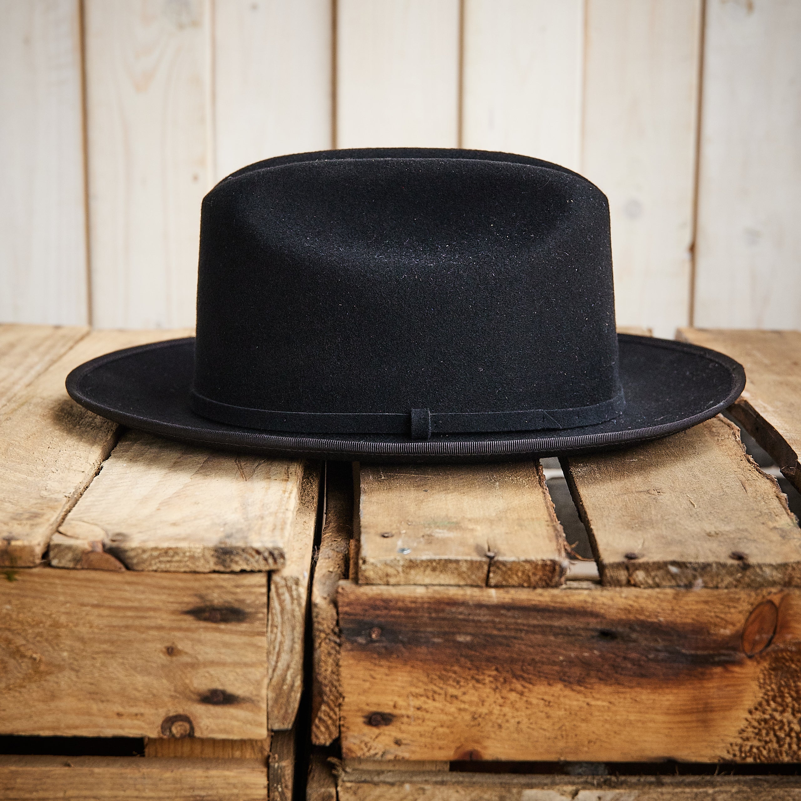 JJ Hats - The Jaxson Western Woolfelt - Black