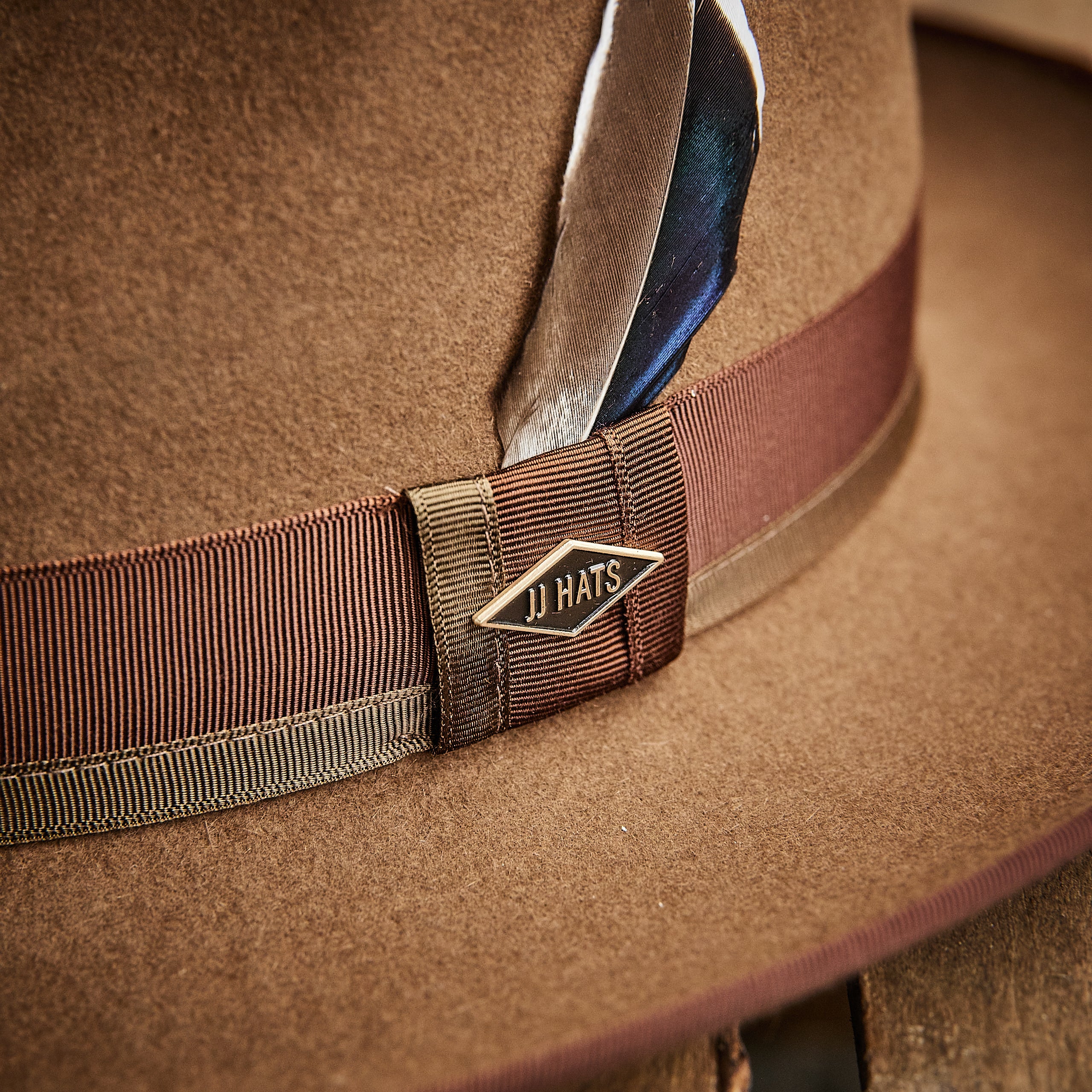 JJ Hats - Fedora Furfelt - Brown