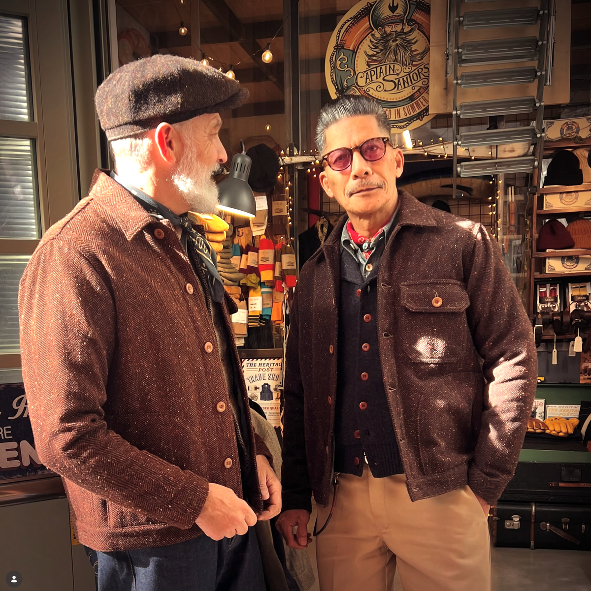 Captain Santors - Carpenter Jacket Orange/brown