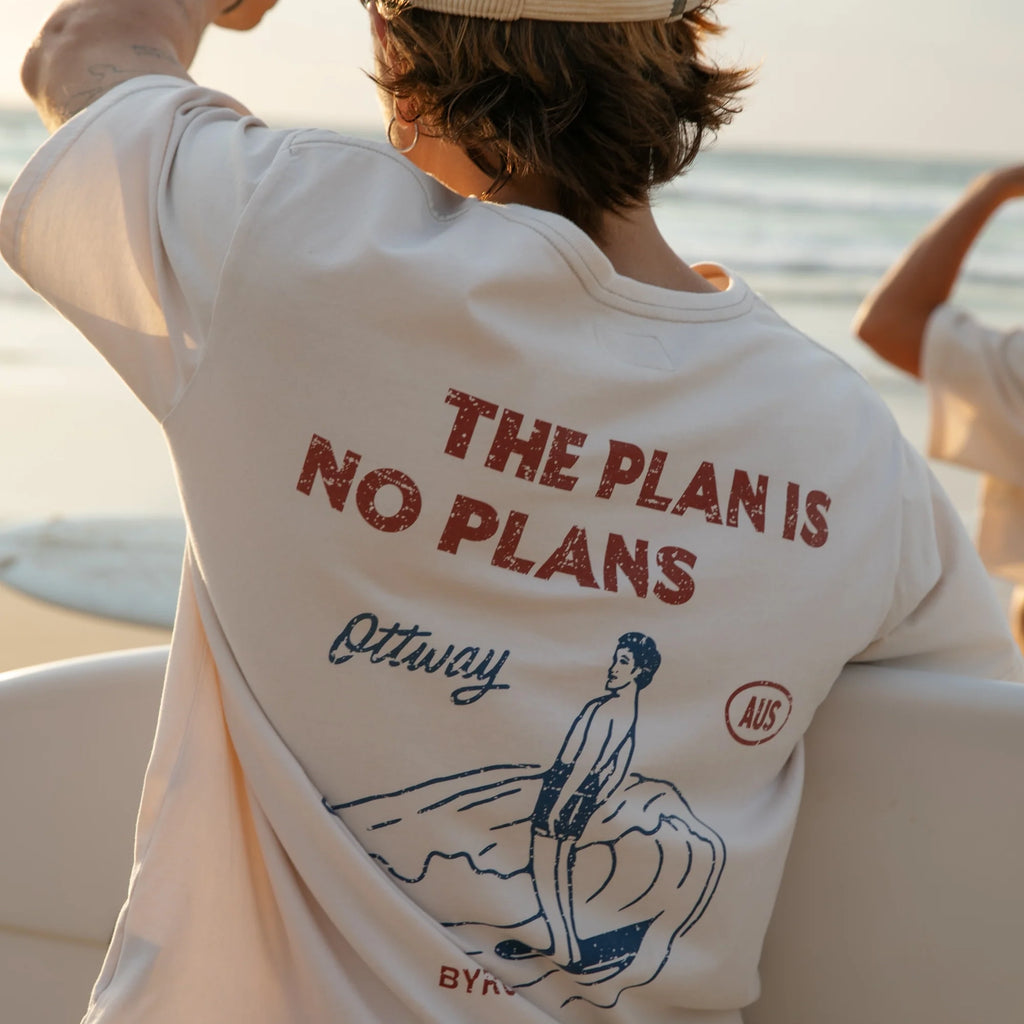 Ottway - The Plan is No Plans T-Shirt - Off-White