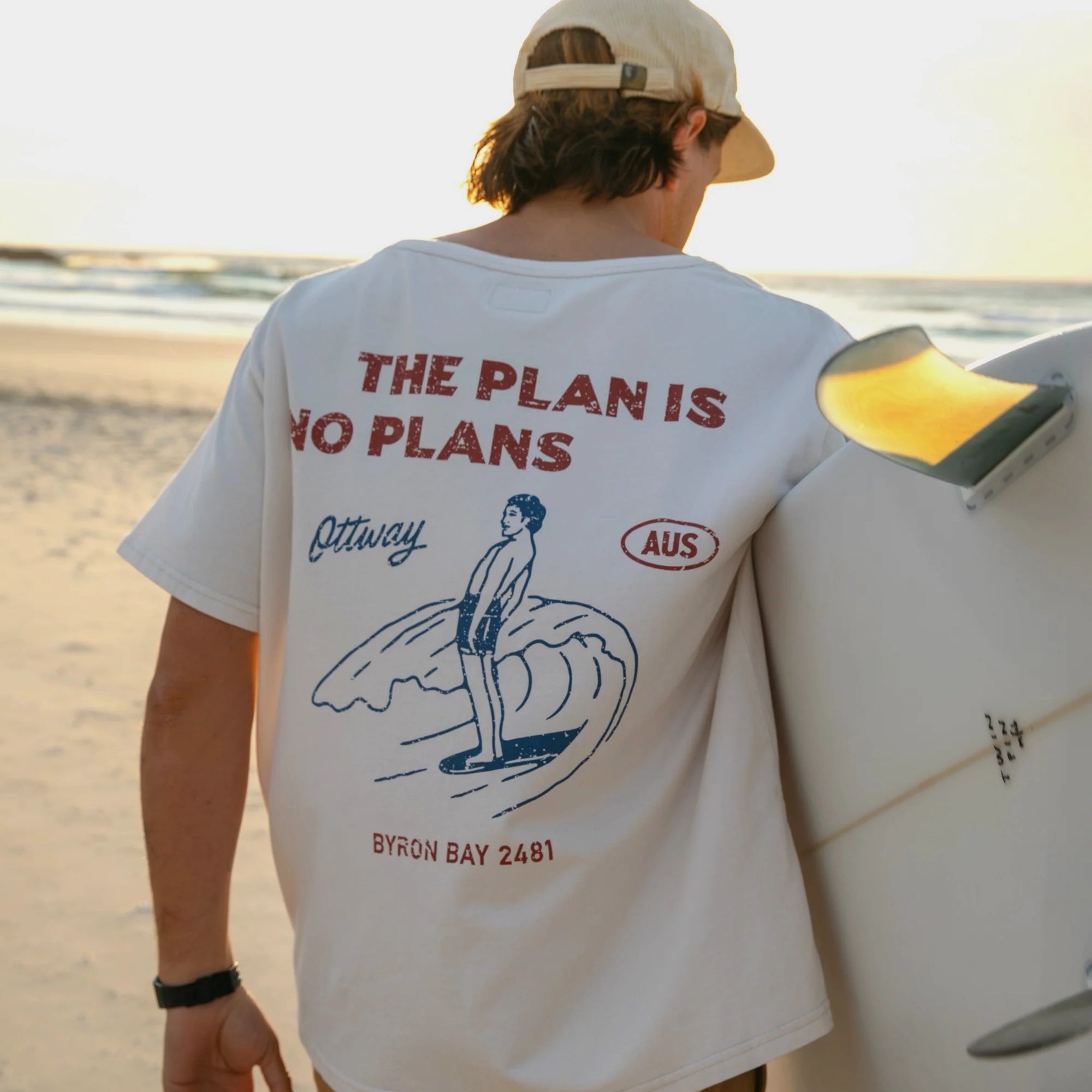 Ottway - The Plan is No Plans T-Shirt - Off-White