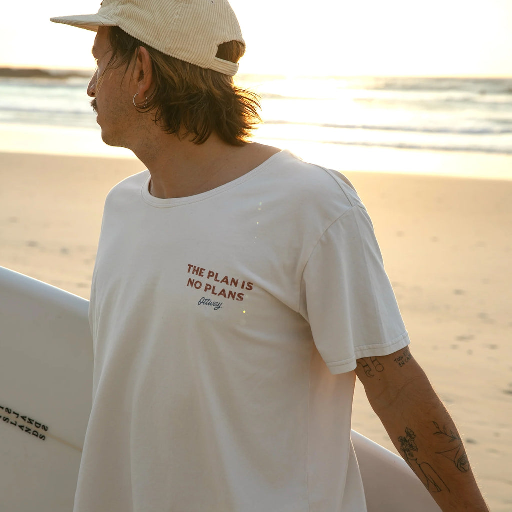 Ottway - The Plan is No Plans T-Shirt - Off-White