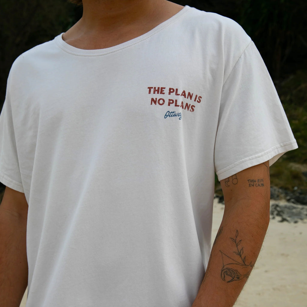 Ottway - The Plan is No Plans T-Shirt - Off-White