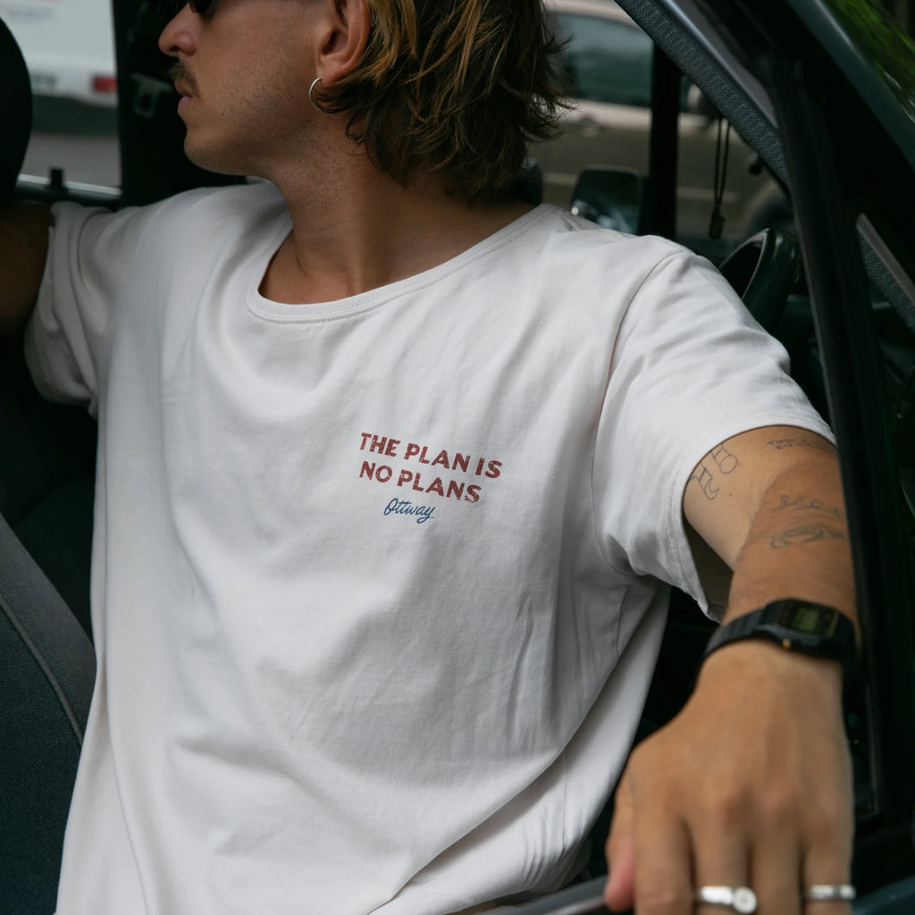 Ottway - The Plan is No Plans T-Shirt - Off-White