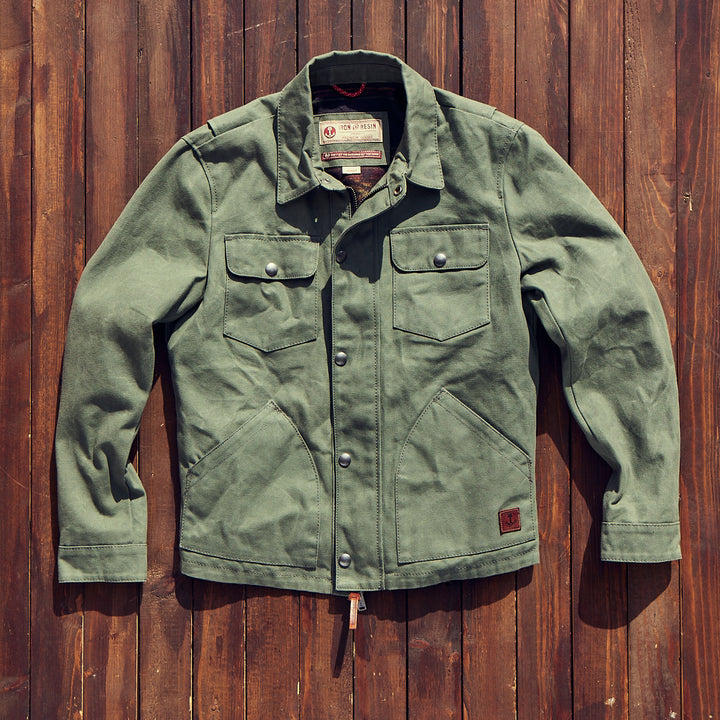 Iron and resin - cruiser jacket - green