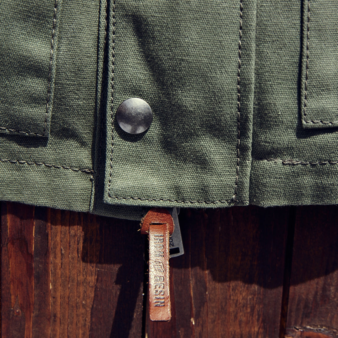 Iron and resin - cruiser jacket - green