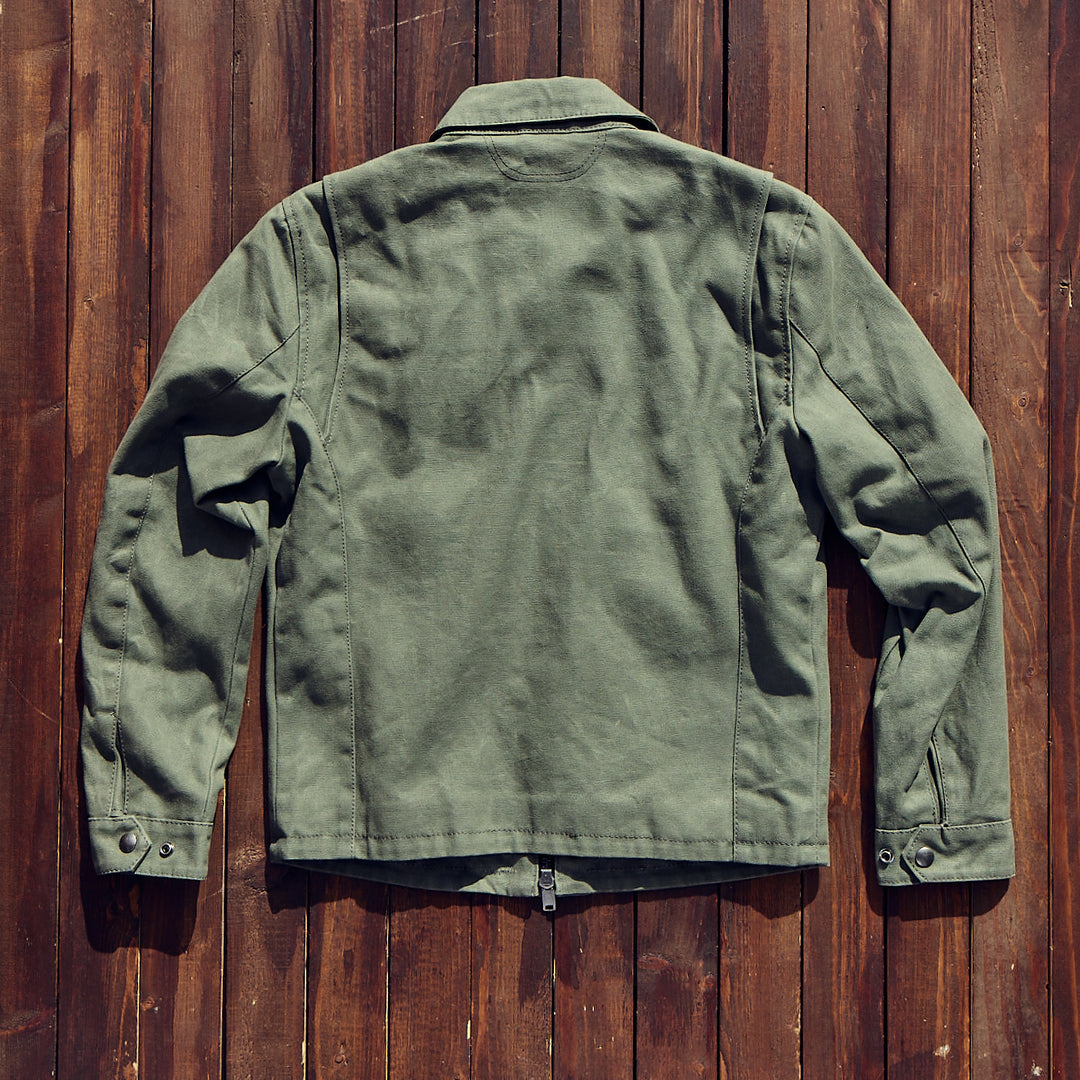 Iron and resin - cruiser jacket - green