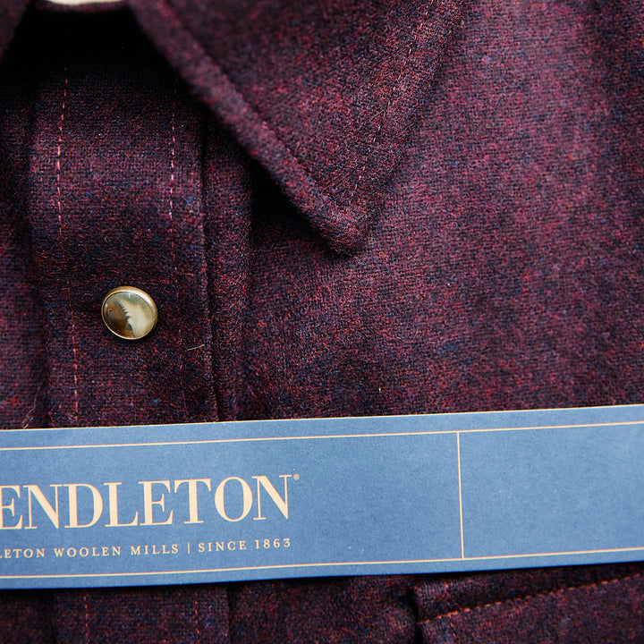 Pendleton USA - Western Canyon Wool Shirt - BURGUNDY