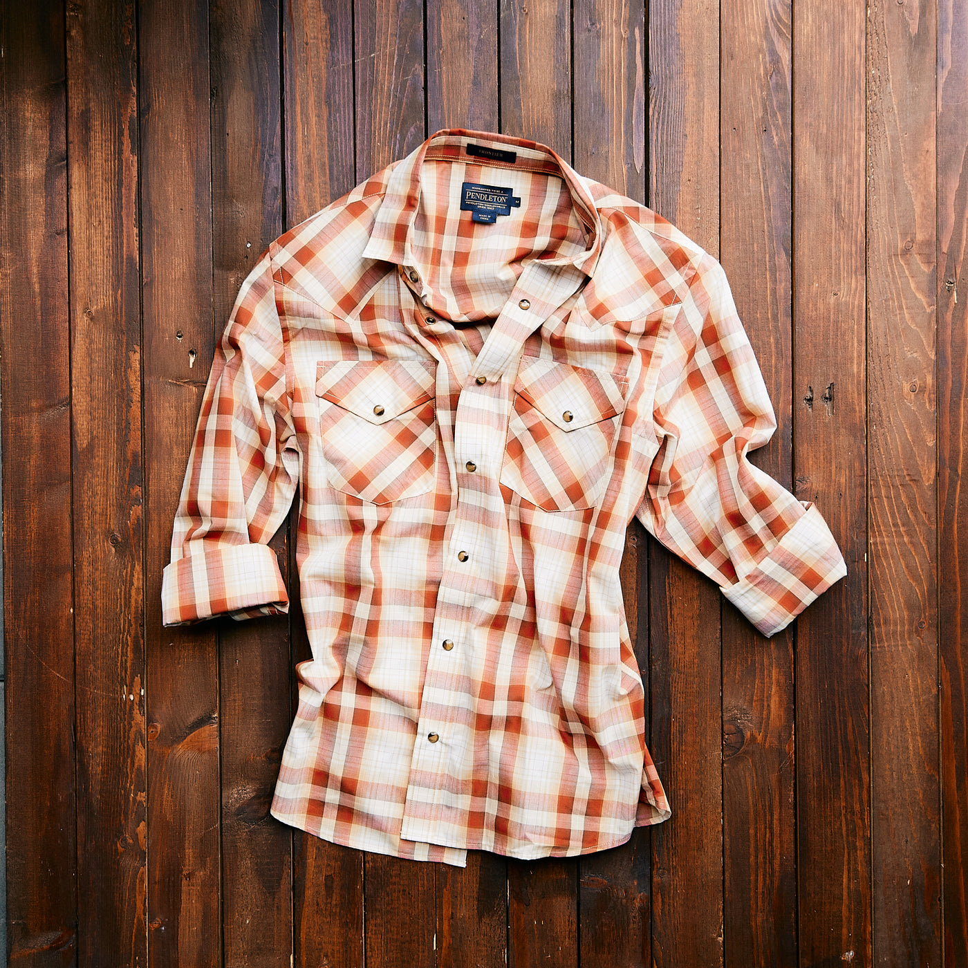 Pendleton - Frontier Shirt - Tan/Red