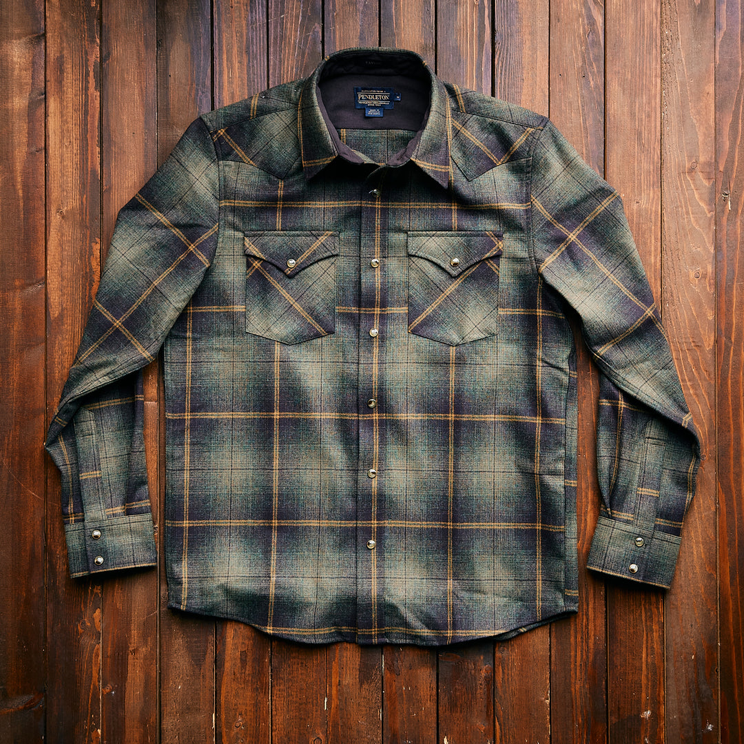 Pendleton USA - Western Canyon - GREEN/BROWN