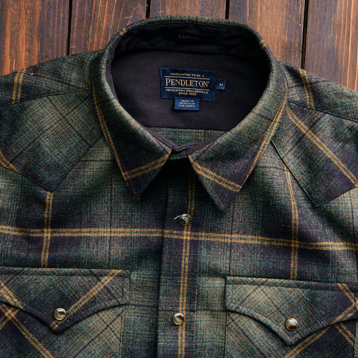 Pendleton USA - Western Canyon - GREEN/BROWN