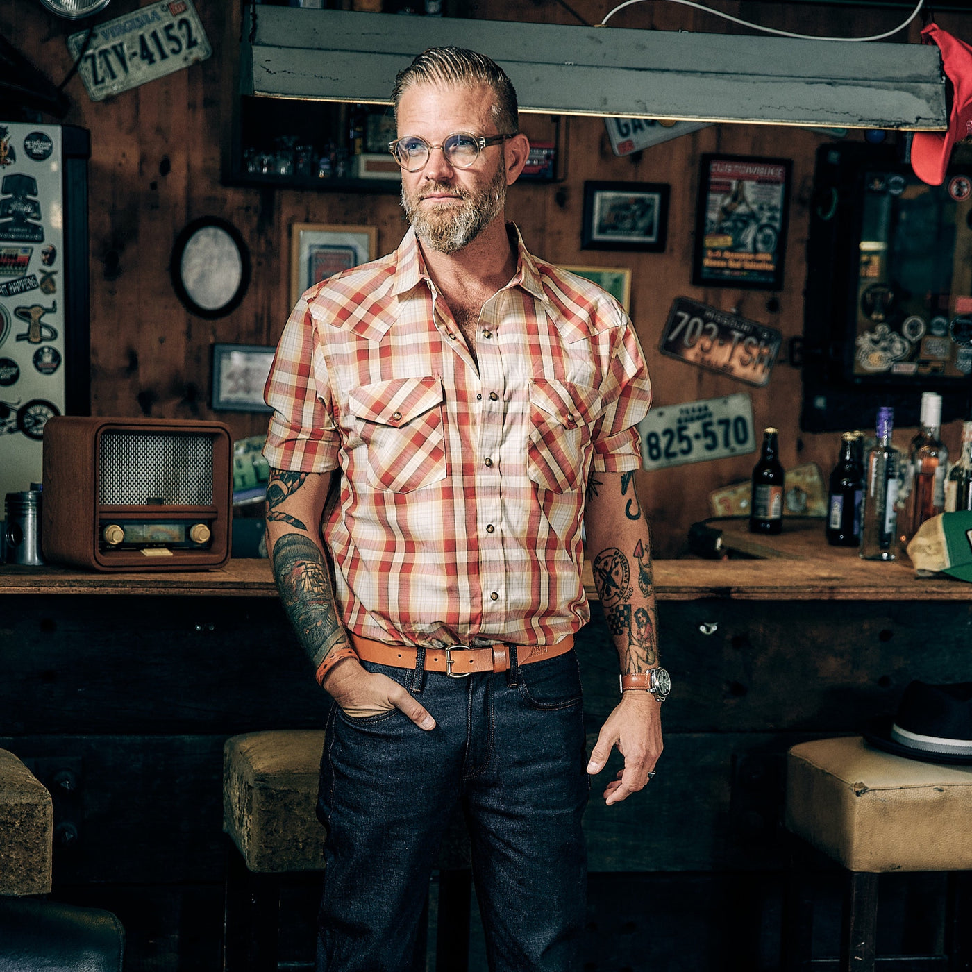 Pendleton - Frontier Shirt - Tan/Red