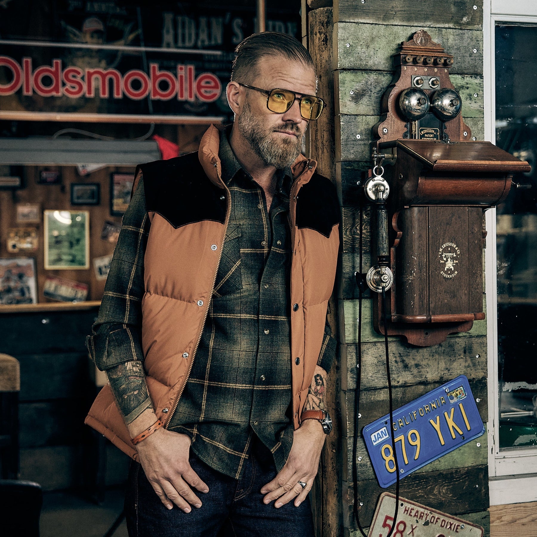 Pendleton USA - Western Canyon - GREEN/BROWN – Jake's Apparel