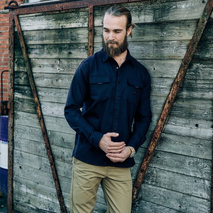 Roark - Diablo Long Sleeve Flannel - Navy