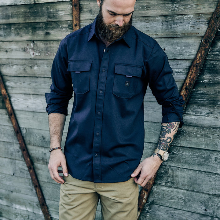 Roark - Diablo Long Sleeve Flannel - Navy