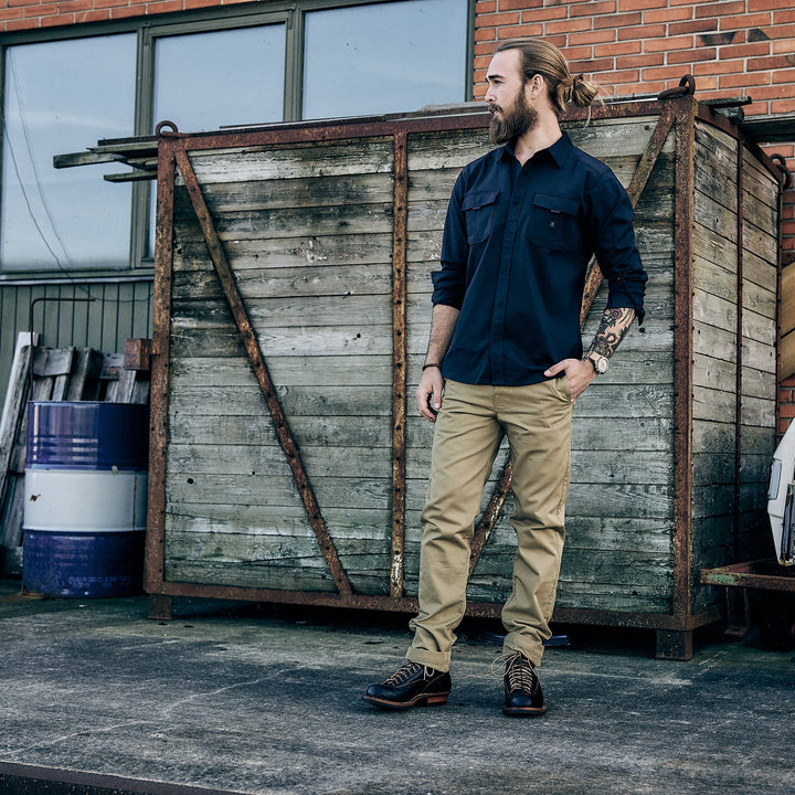 Roark - Diablo Long Sleeve Flannel - Navy