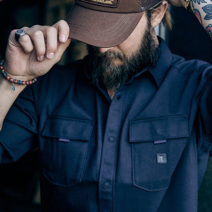 Roark - Diablo Long Sleeve Flannel - Navy