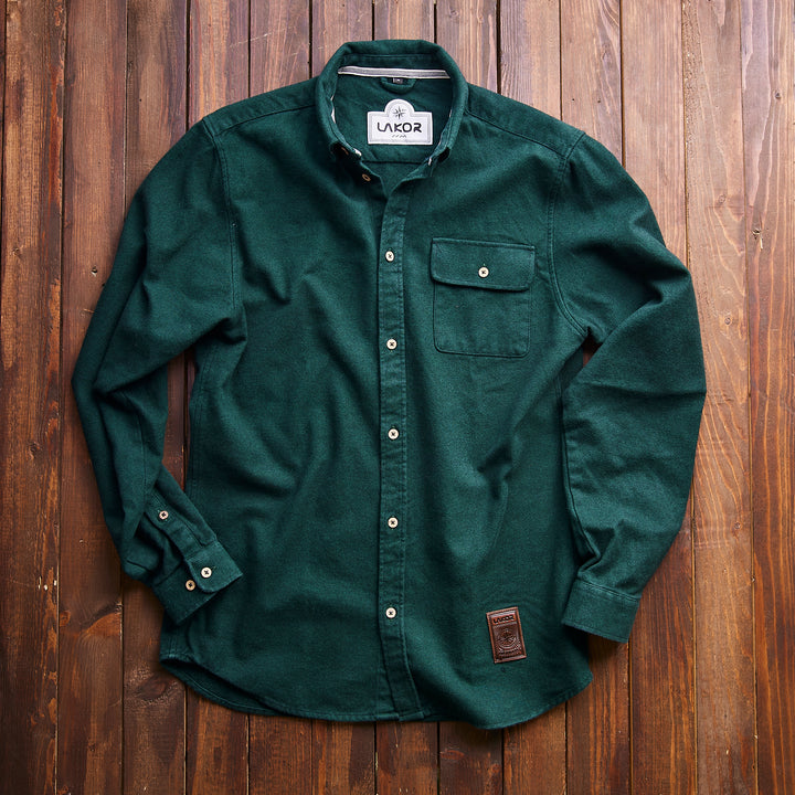 Lakor -  Moss Shirt - Flaske-grøn