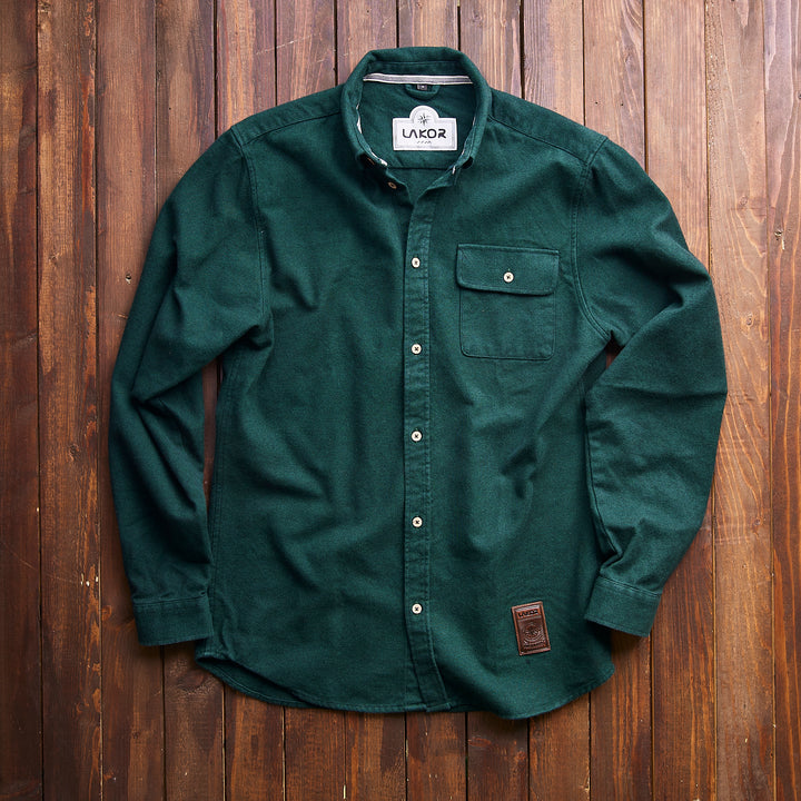 Lakor -  Moss Shirt - Flaske-grøn