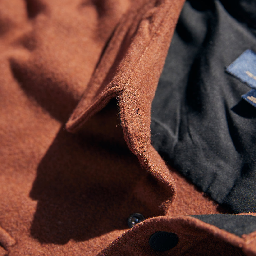 ROARK - Nordsman WOOL - Red wine OVERSHIRT