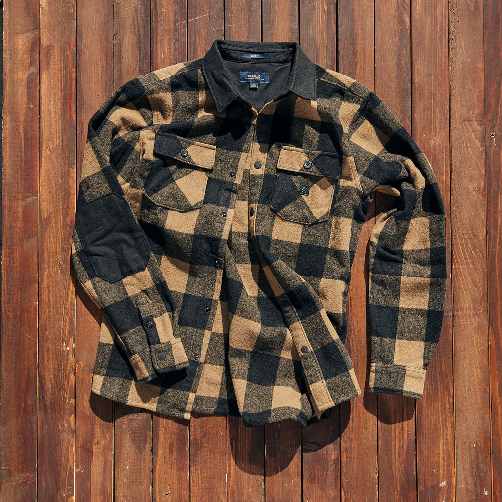 ROARK - Nordsman DARK KHAKI WOOL OVERSHIRT