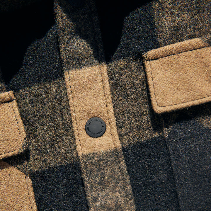 ROARK - Nordsman DARK KHAKI WOOL OVERSHIRT