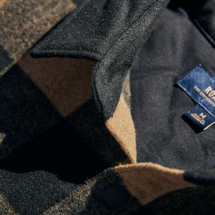 ROARK - Nordsman DARK KHAKI WOOL OVERSHIRT