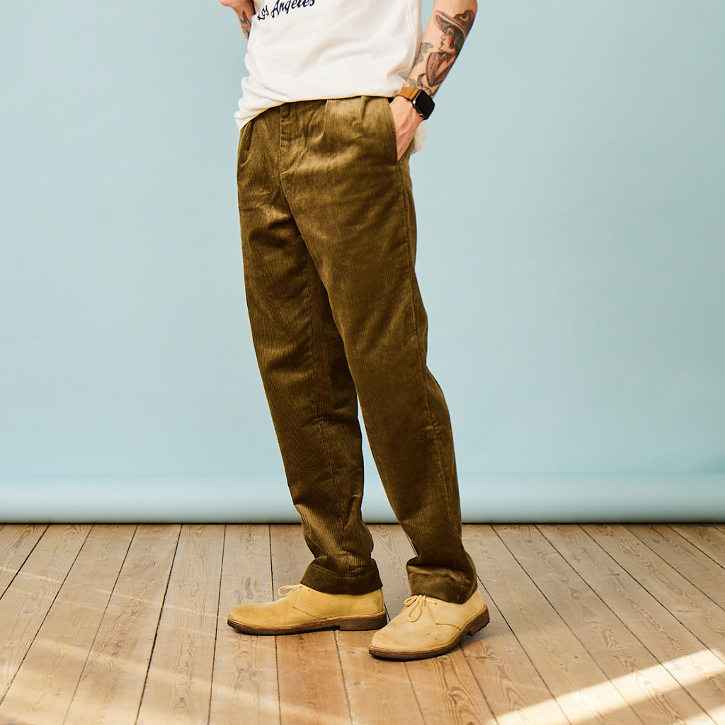 DEUS - CORDUROY PANTS - ALPINE CORD PANT - OLIVE