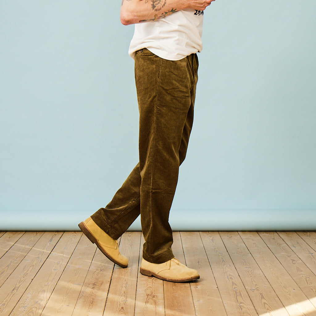DEUS - CORDUROY PANTS - ALPINE CORD PANT - OLIVE