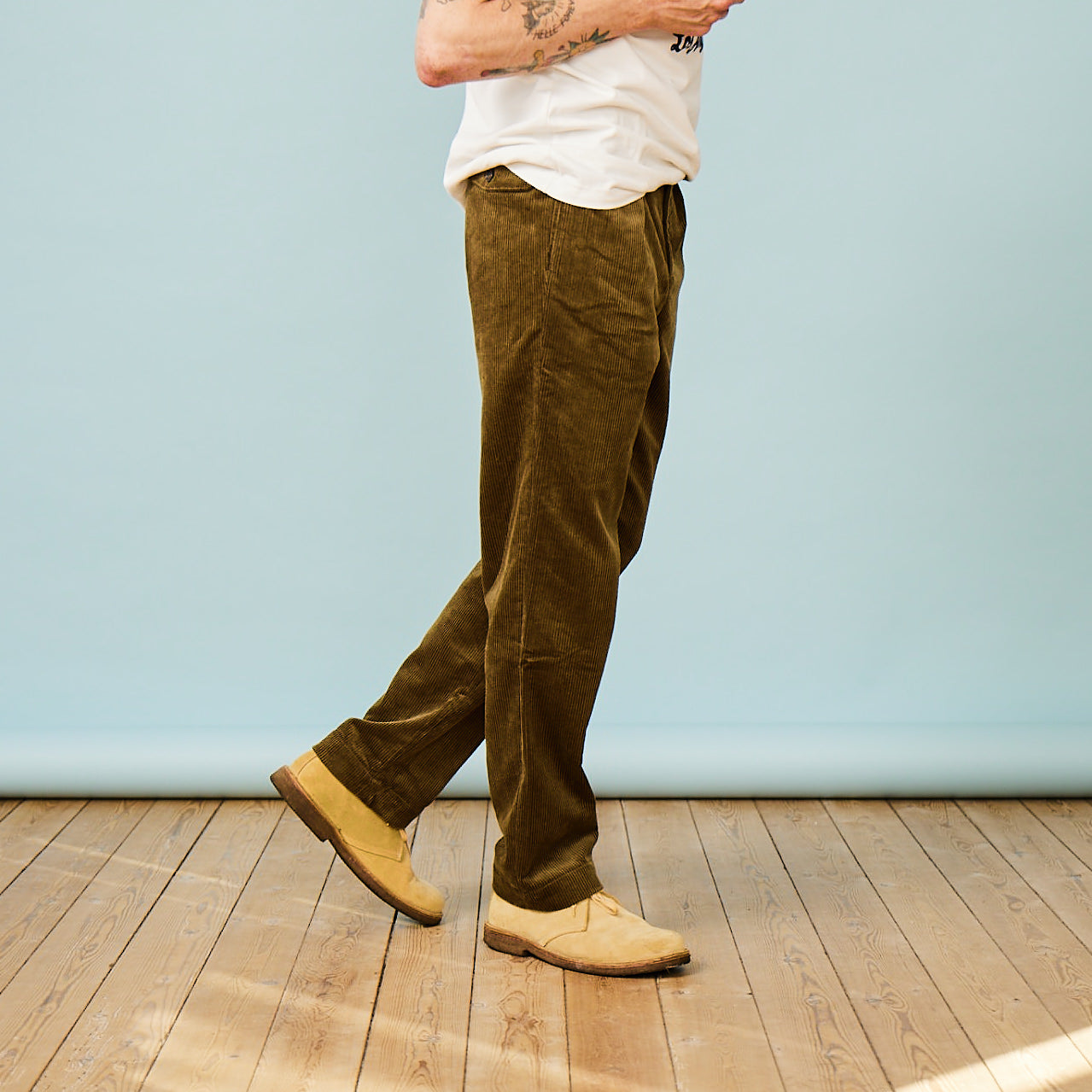 DEUS - CORDUROY PANTS - ALPINE CORD PANT - OLIVE