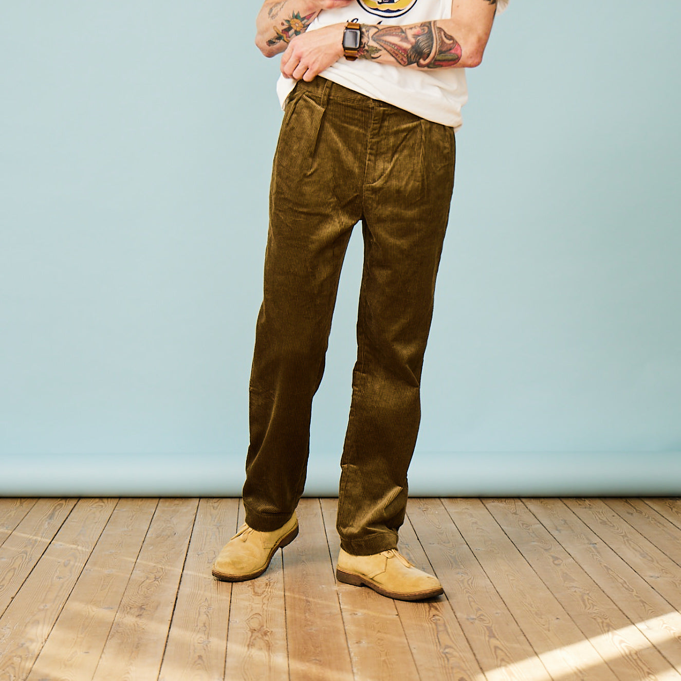 DEUS - CORDUROY PANTS - ALPINE CORD PANT - OLIVE
