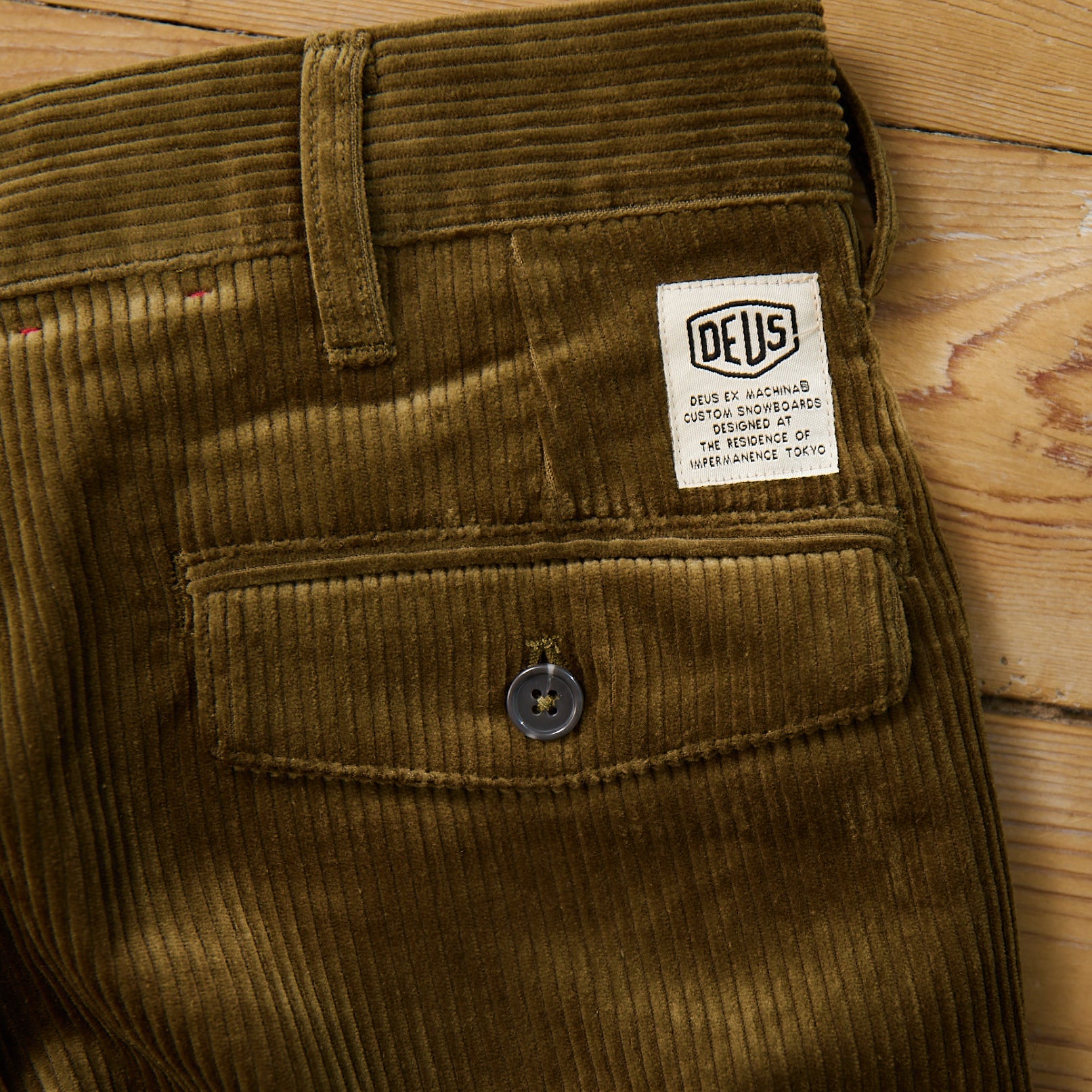 DEUS - CORDUROY PANTS - ALPINE CORD PANT - OLIVE