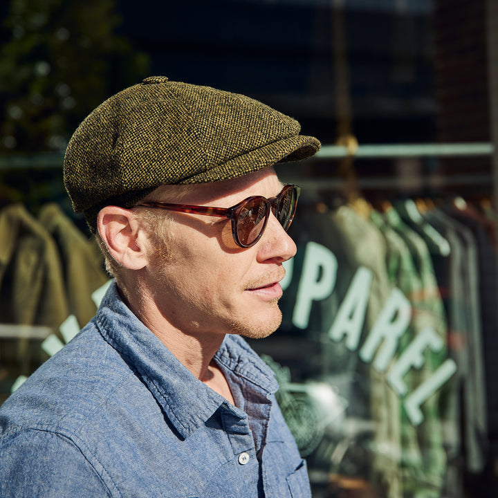 Mayser - seven flat cap - wool - green