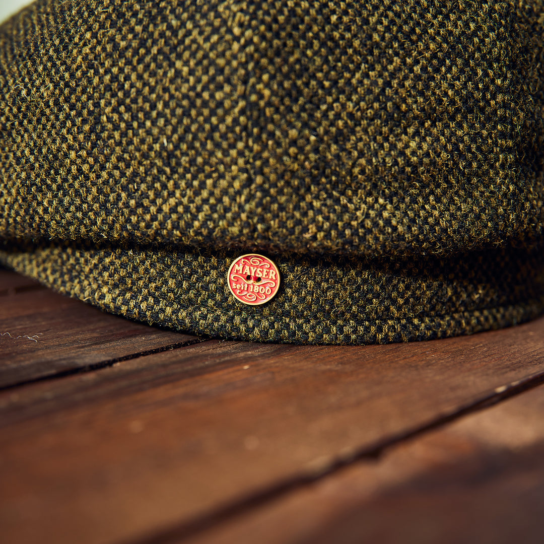 Mayser - seven flat cap - wool - green