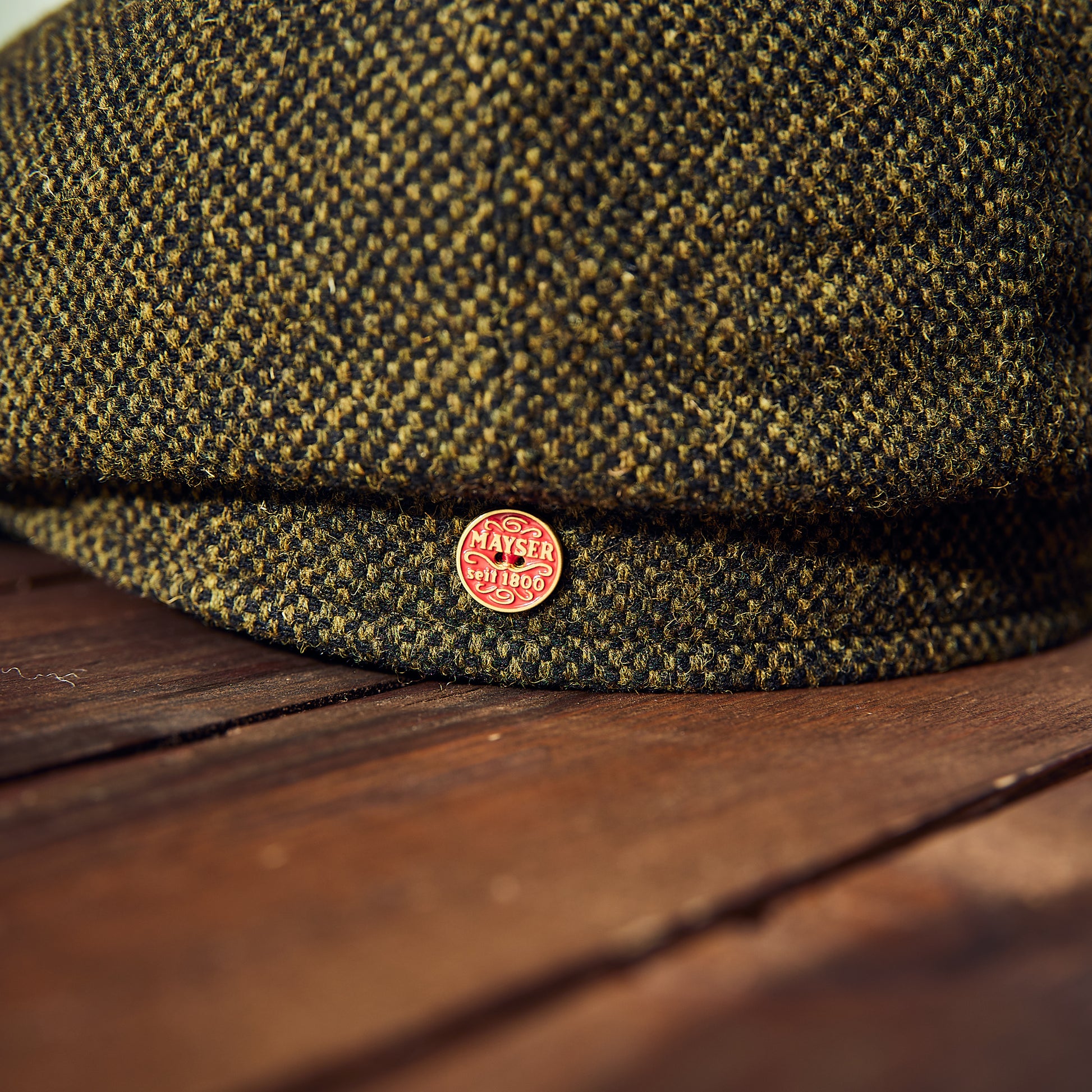 Mayser - seven flat cap - wool - green