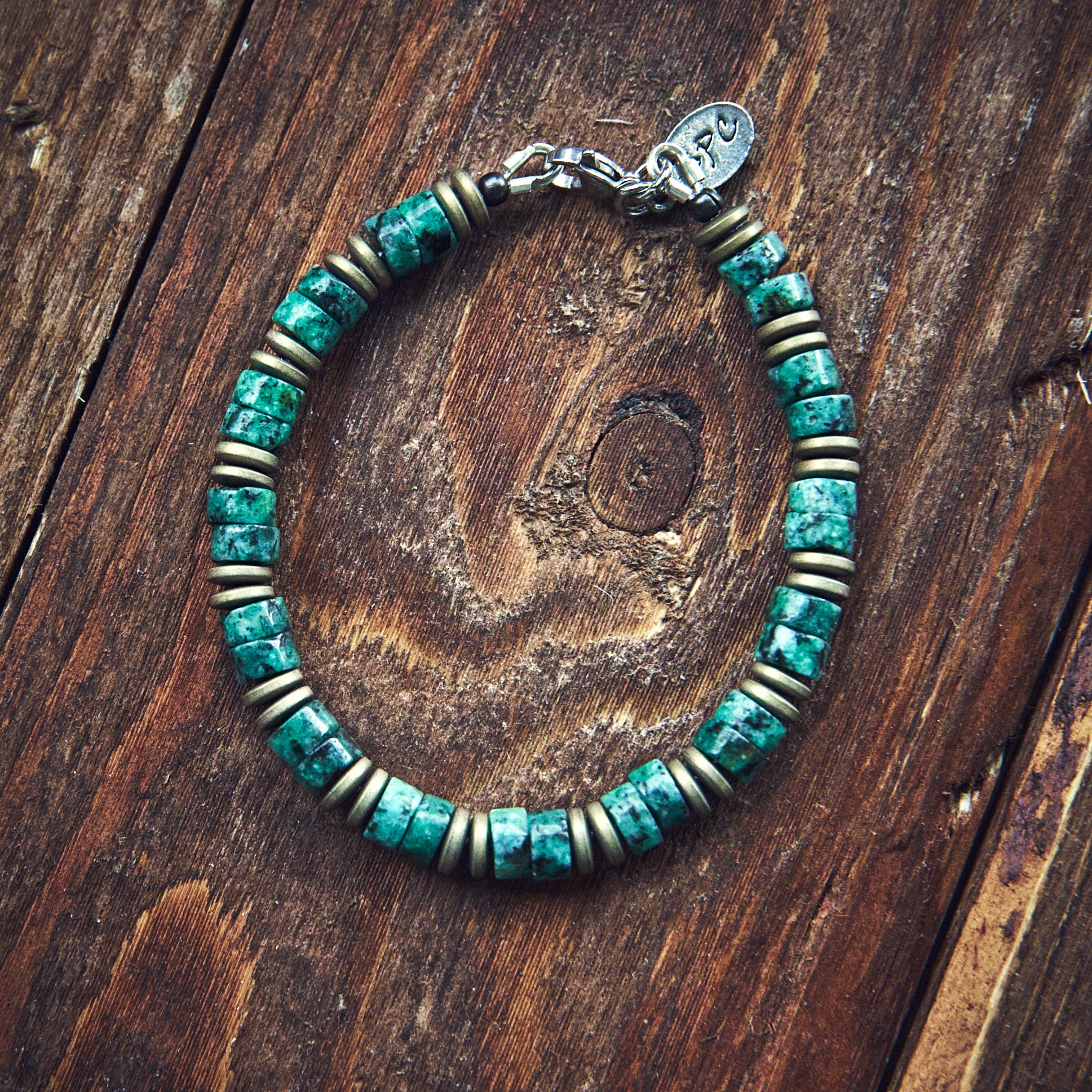 Armbånd - African Heishi - Green