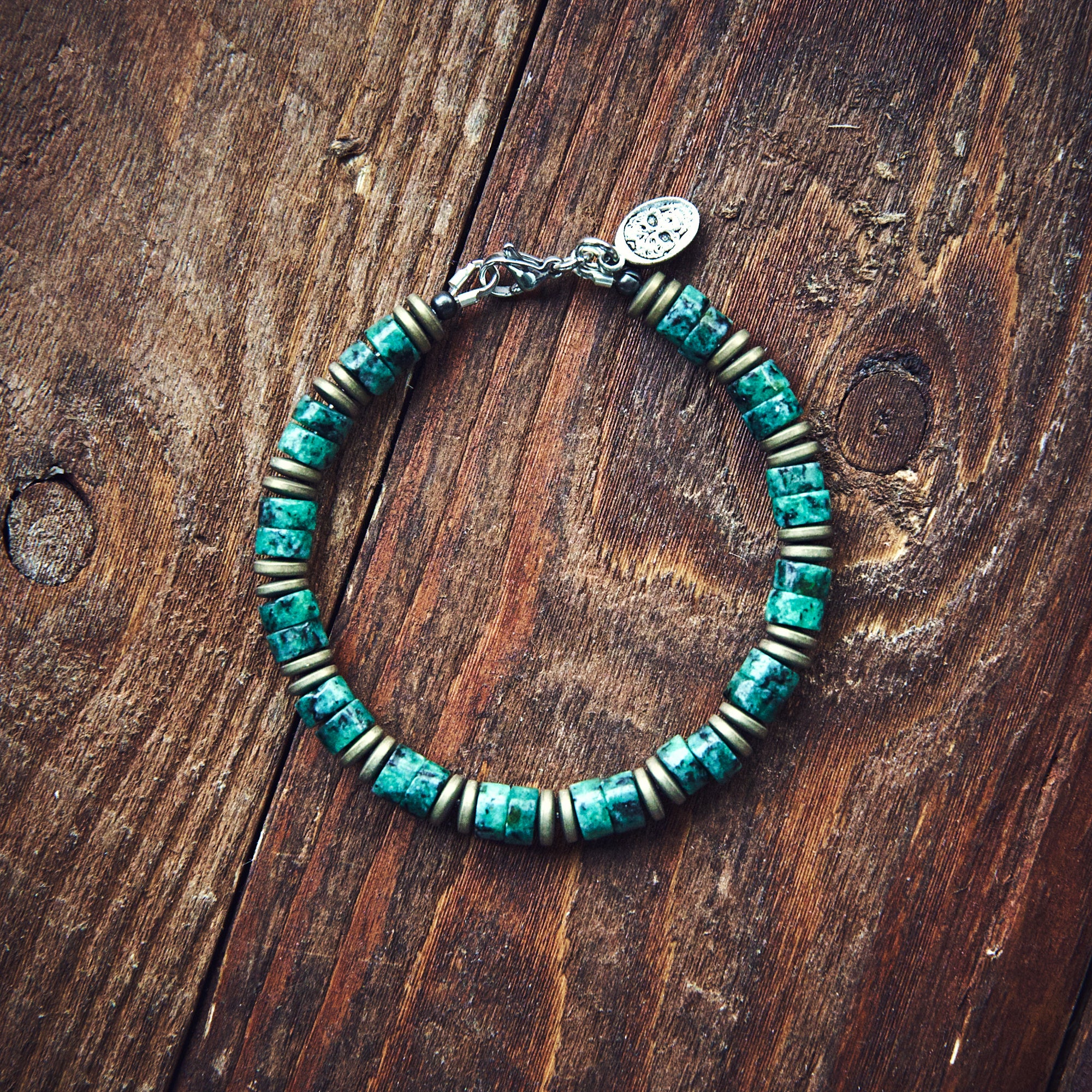 Armbånd - African Heishi - Green