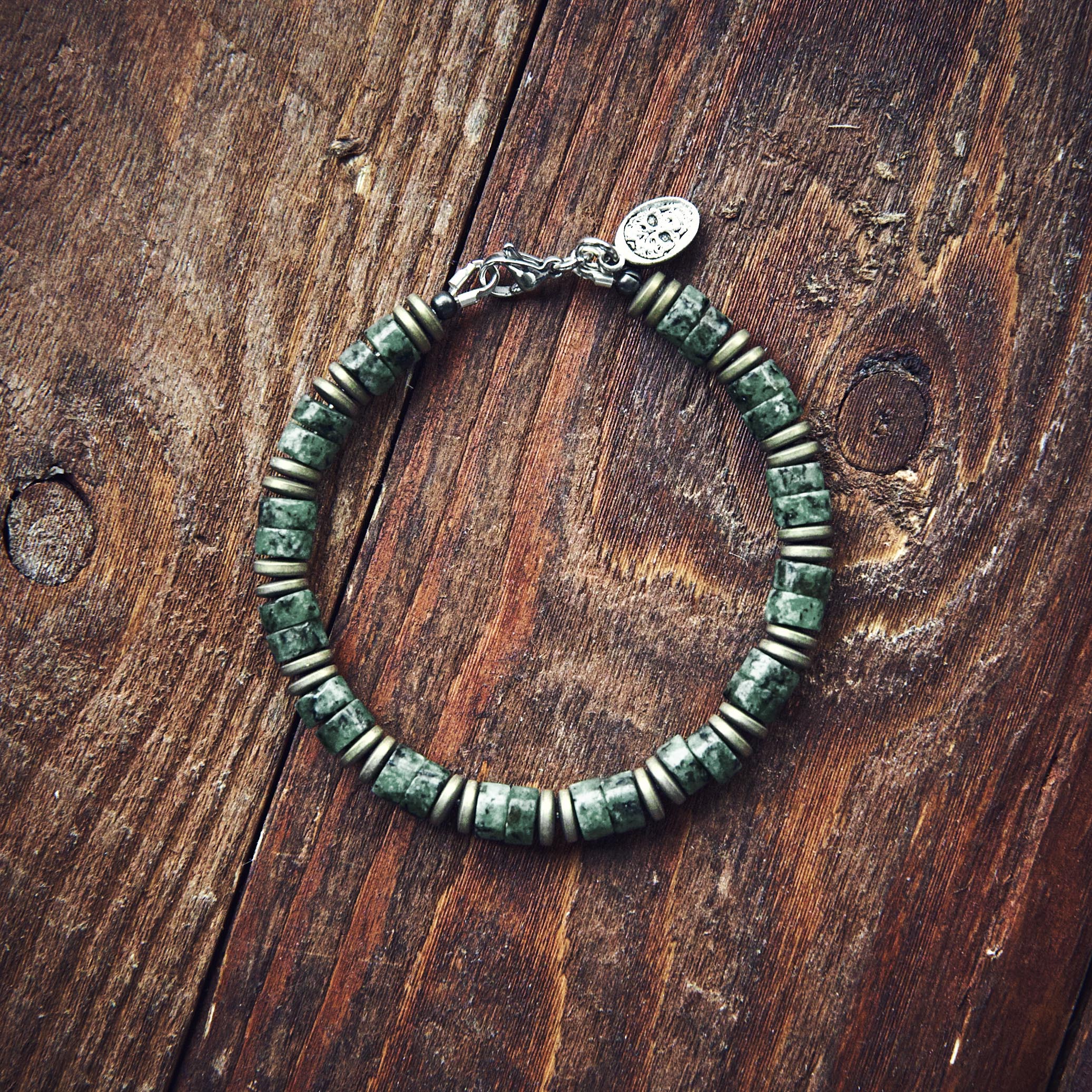 Bracelet - African Heishi - Green