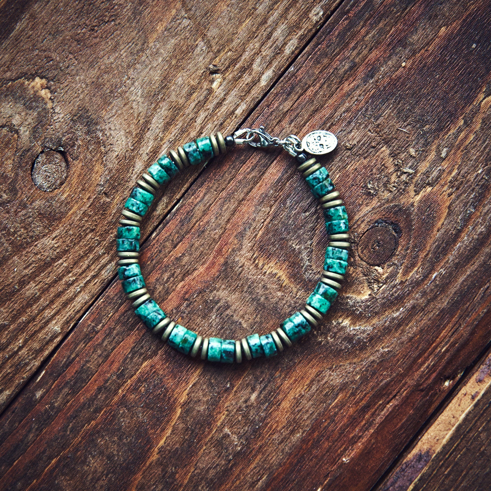 Armbånd - African Heishi - Green