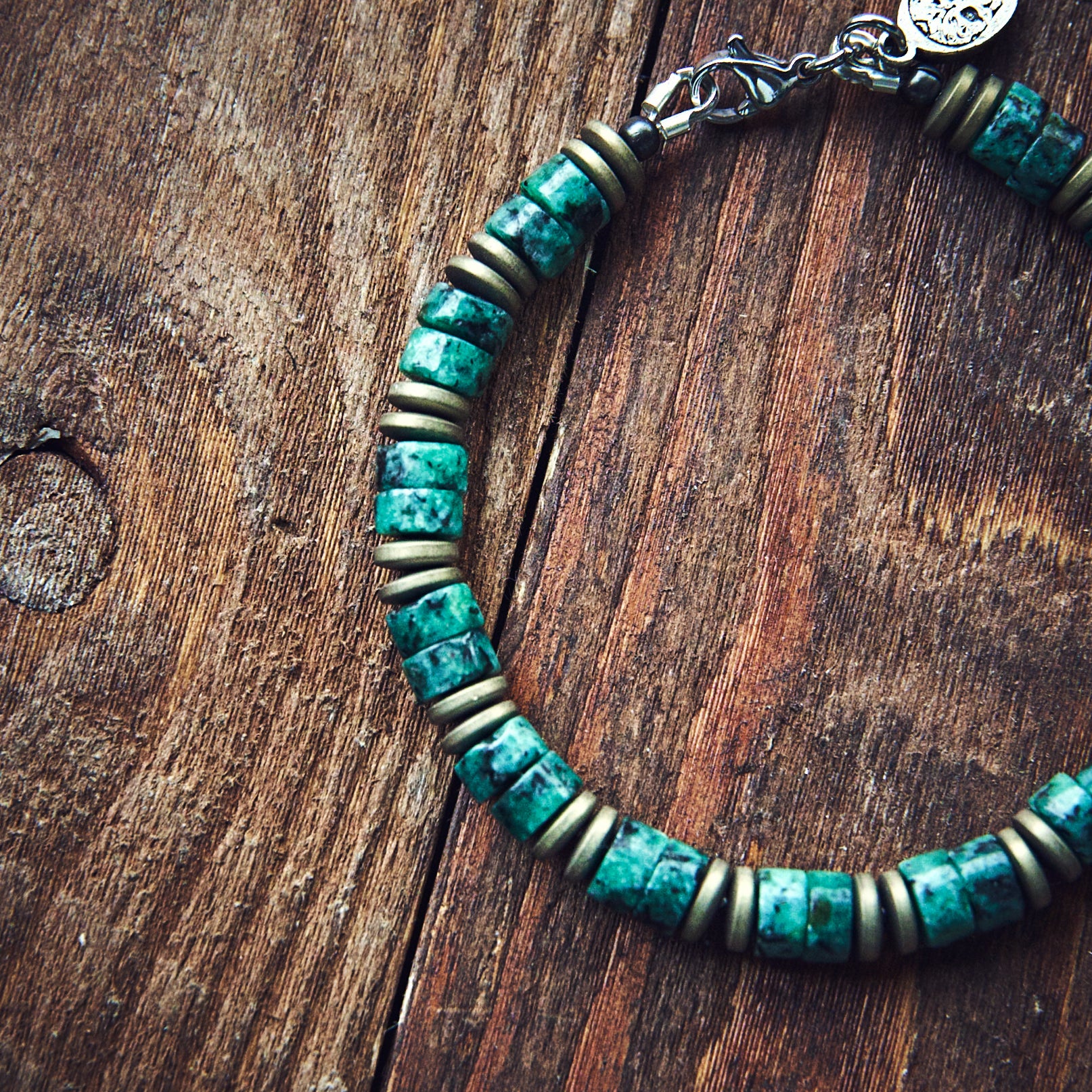 Armbånd - African Heishi - Green