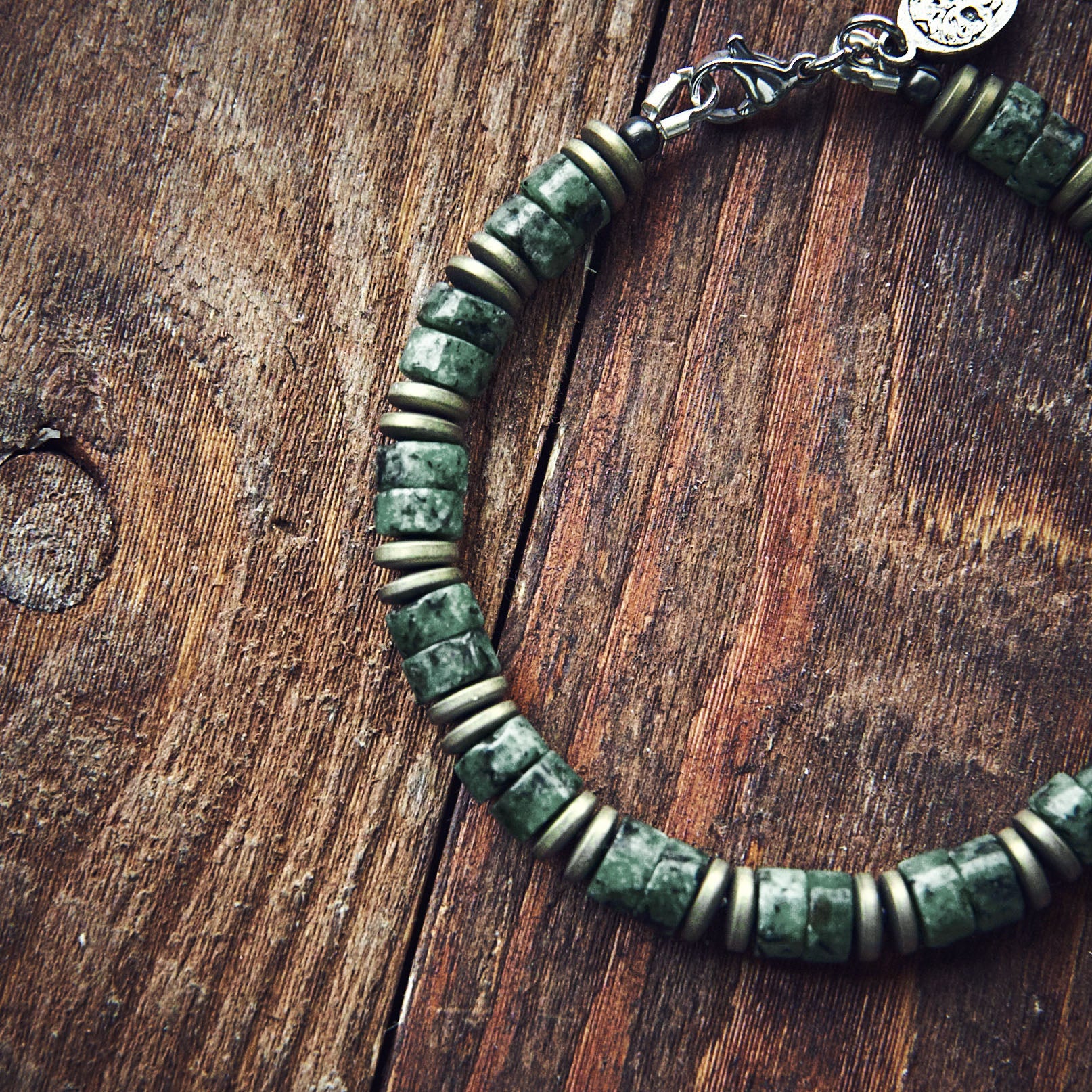 Bracelet - African Heishi - Green